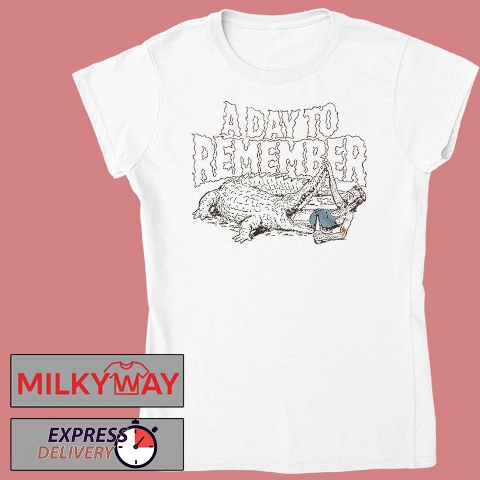 A Day To Remember 2026 Australia And New Zealand Tour Merch Crocodile Art T-Shirt