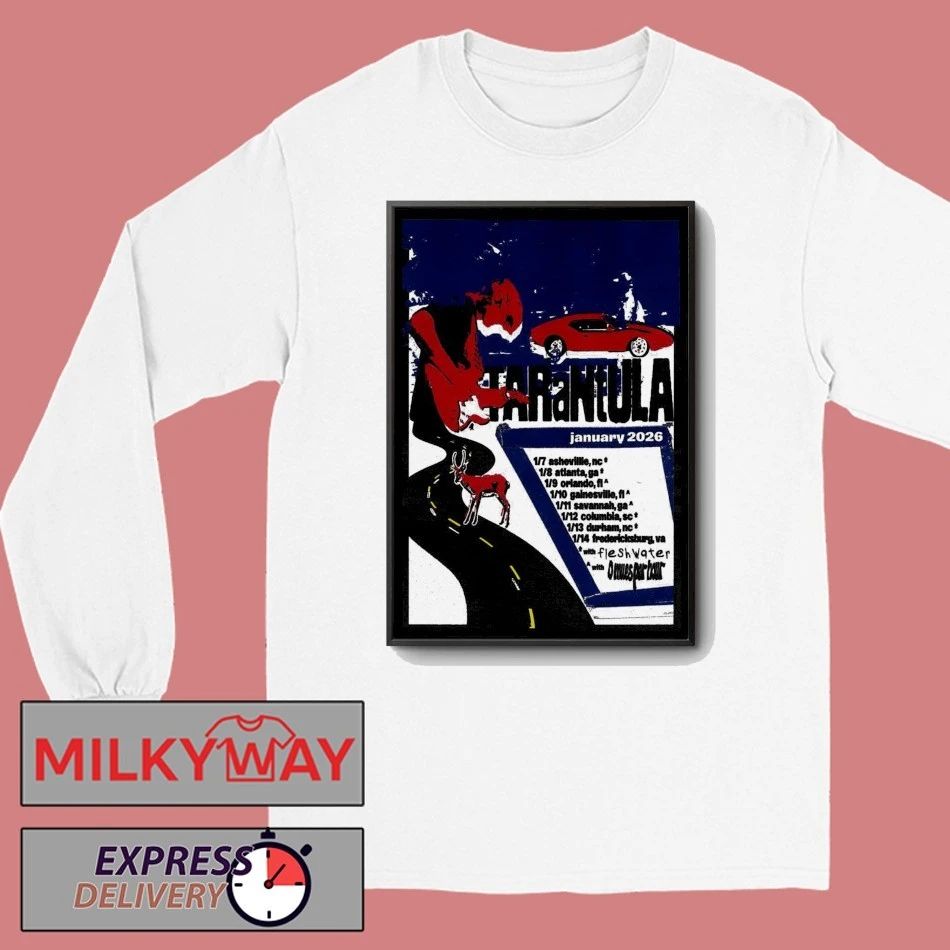 Poster Tarantula Tour January 2026 shirt