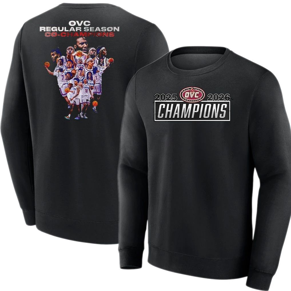 Tennessee State Tigers Men’s Basketball Ohio Valley Conference 2025-2026 Champions T-Shirt