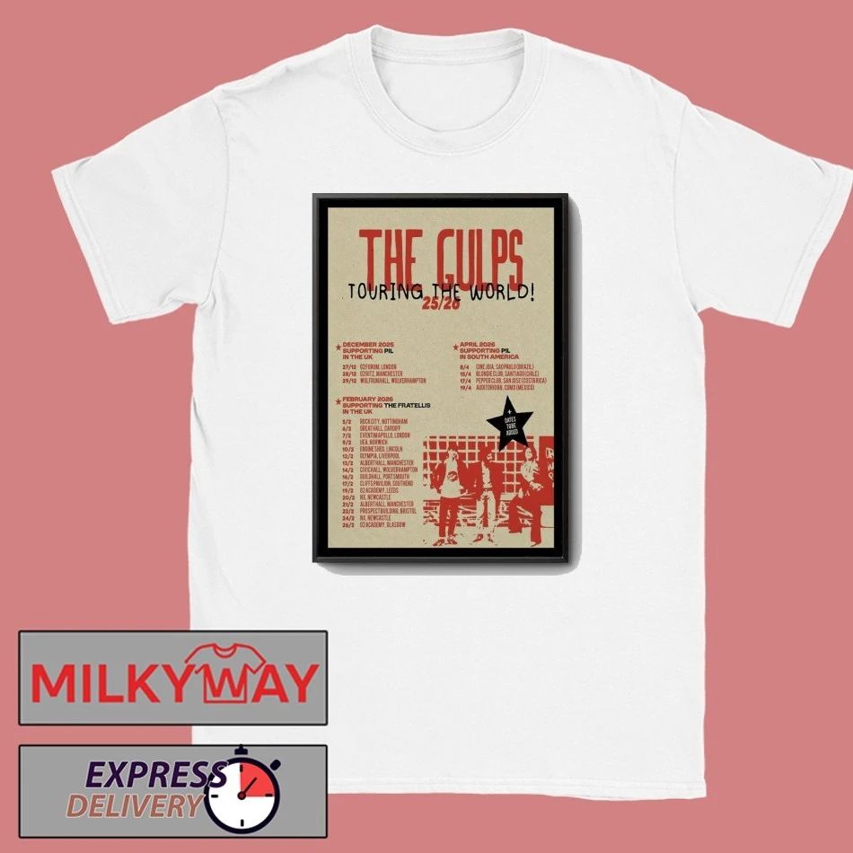 The Gulps Touring The World 2025-2026 Poster shirt