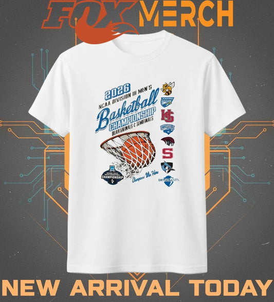 2026 NCAA Division III Men’s Basketball Championship Quarter Finals and Semifinals t-shirt