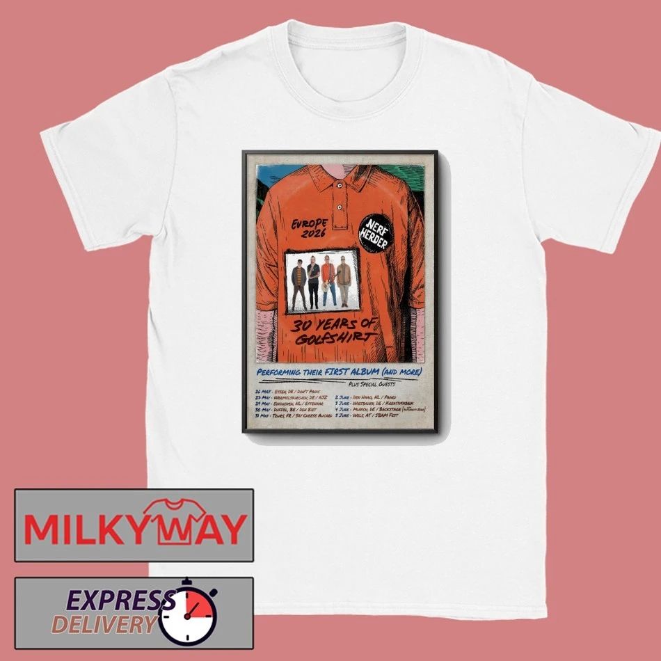 Nerf Herder Europe 2026 Shows Poster shirt