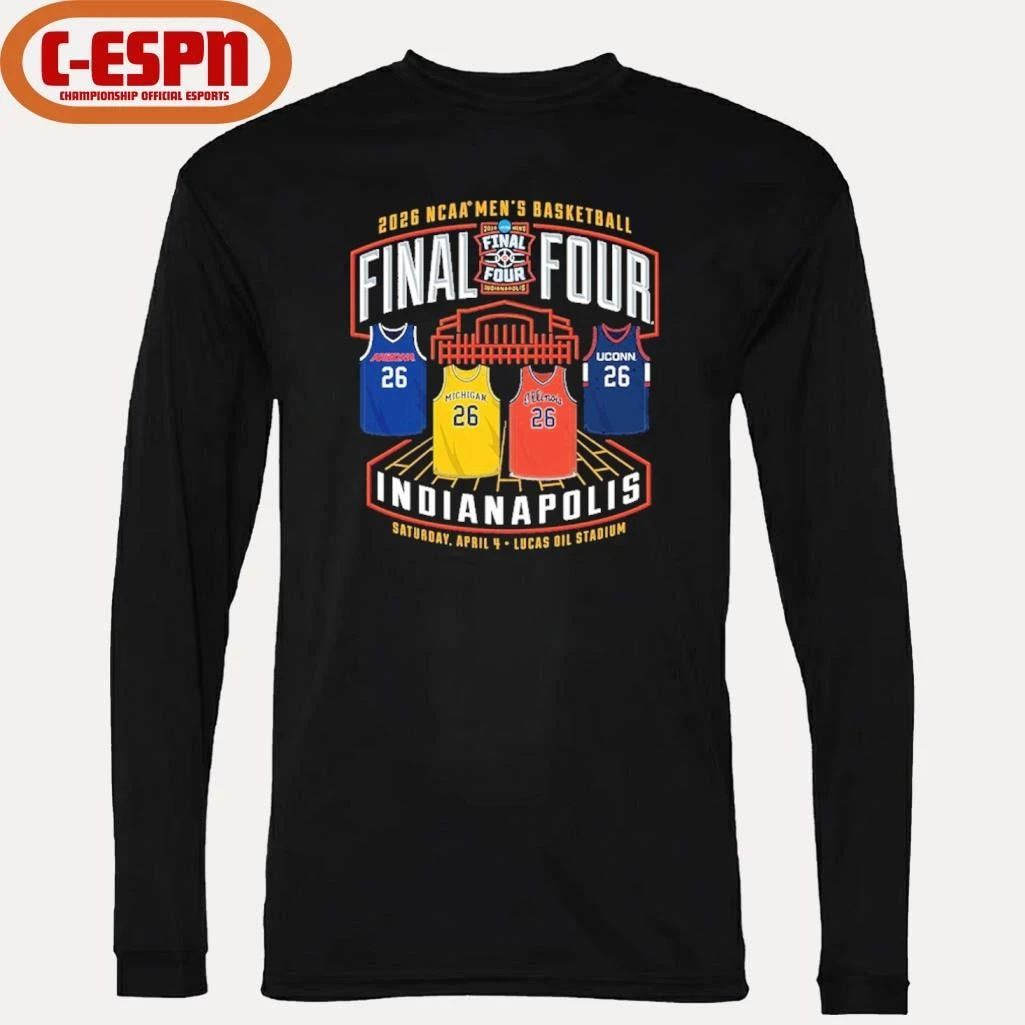 NCAA Men’s Basketball Final Four 2026 Four Jerseys Teams Shirt