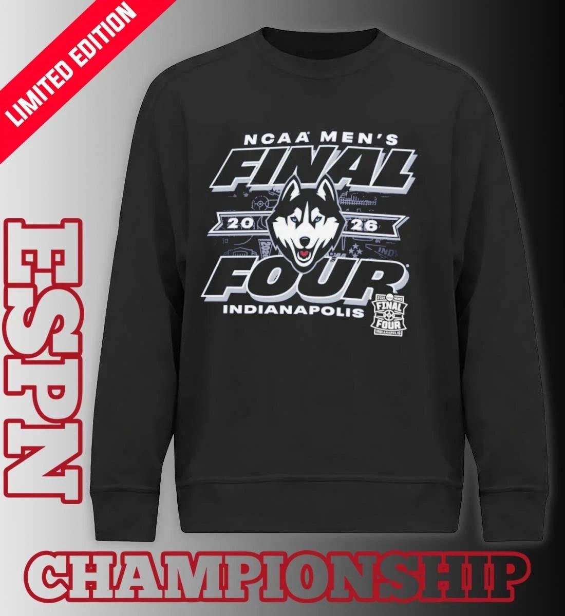 Men’s Final Four 2026 Uconn Huskies Indianapolis Shirt