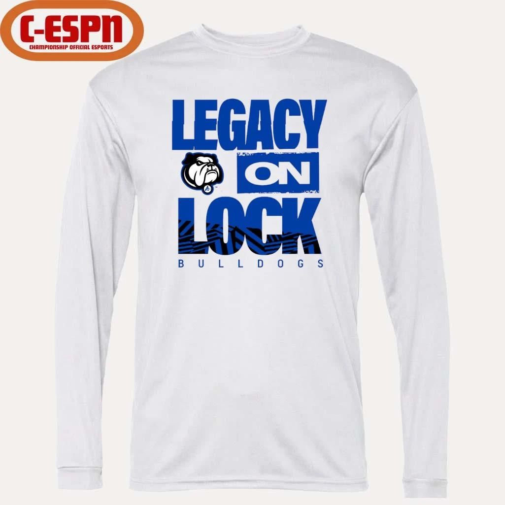UNC Asheville Bulldogs Basketball Legacy On Lock Bench T-Shirt