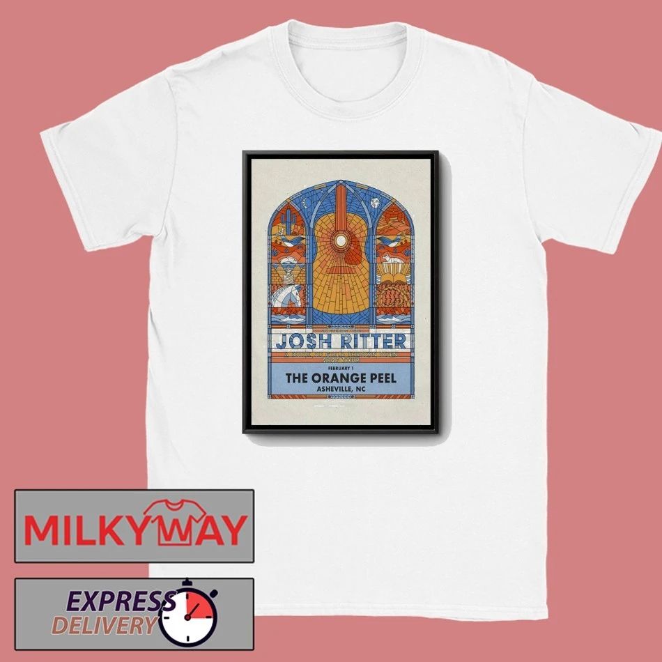Josh Ritter Tour Asheville NC Feb 1 2026 Poster shirt