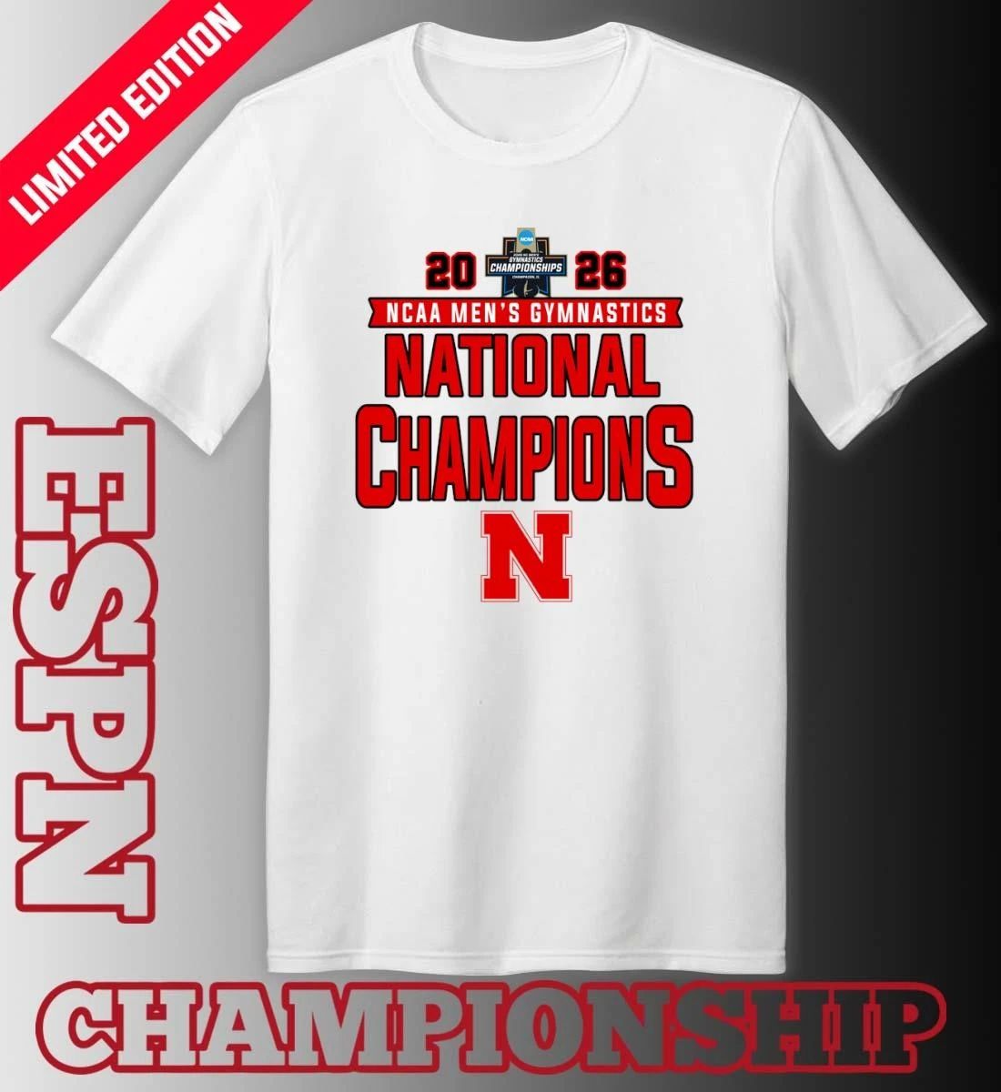 Nebraska Cornhuskers 2026 NCAA Men’s Gymnastics National Champions Shirt