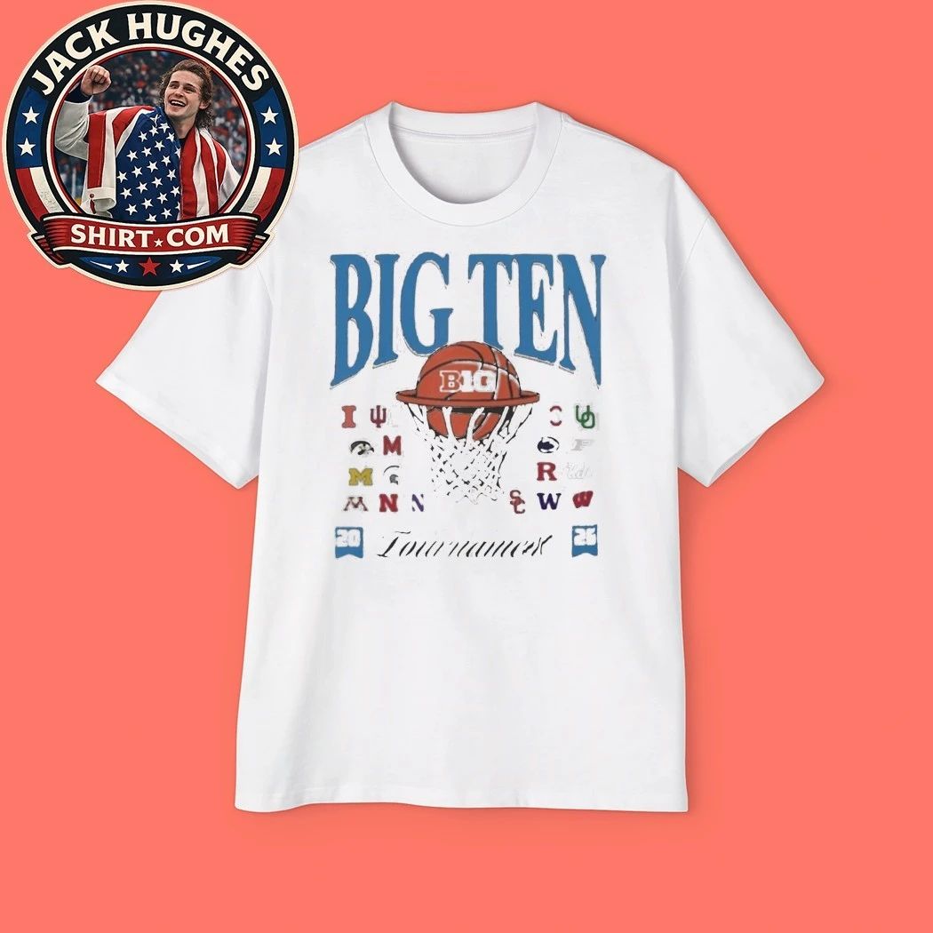 Big Ten Basketball Tournament 2026 Team Logos Shirt