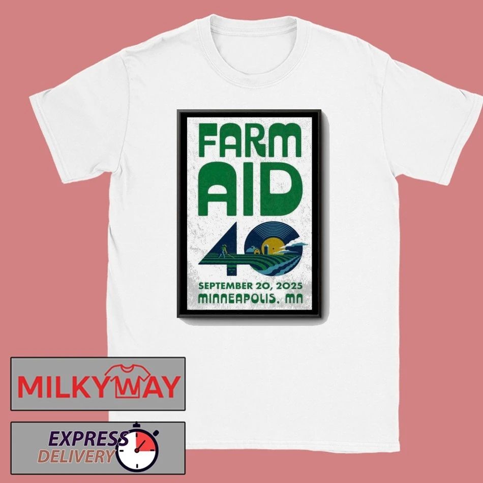 Farm Aid 40 September 20, 2025 Minneapolis, MN Poster shirt