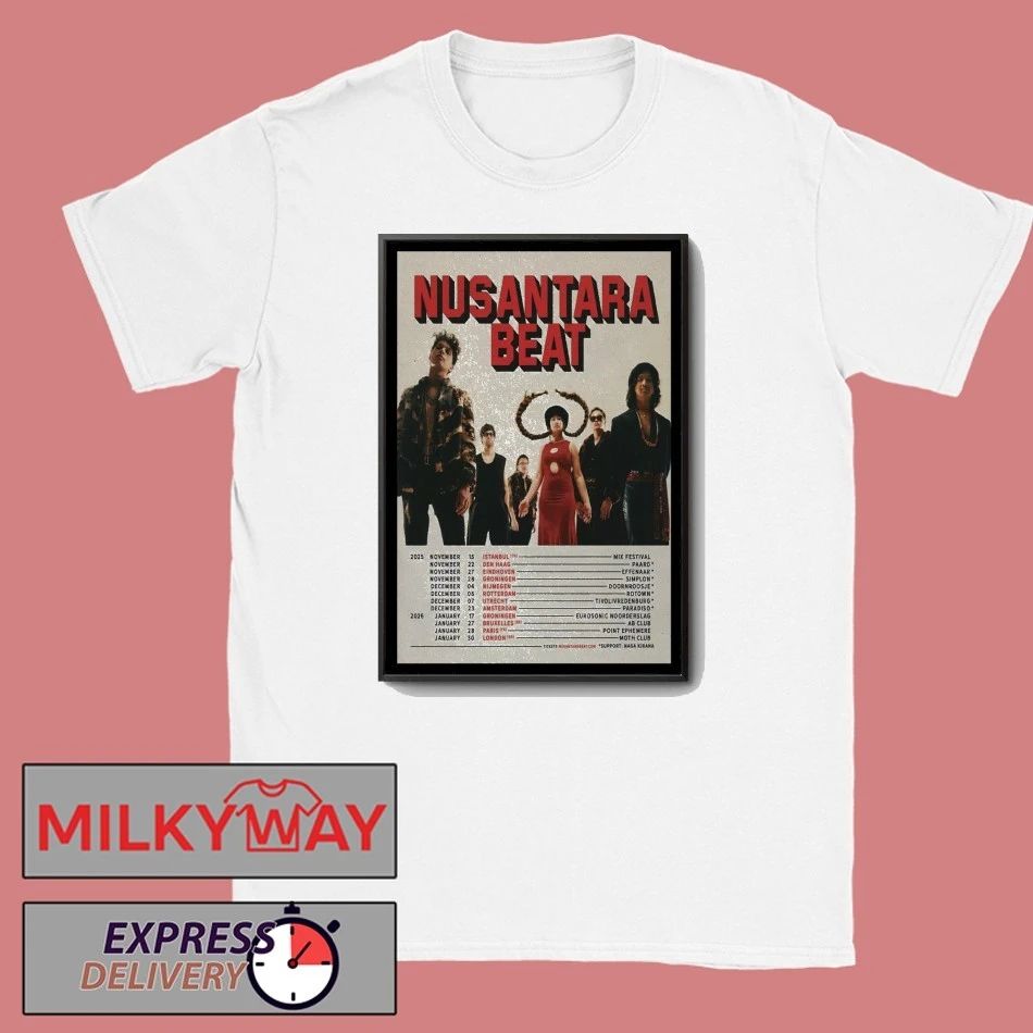 Nusantara Beat Tour Nov 2025 and January 2026 Poster shirt