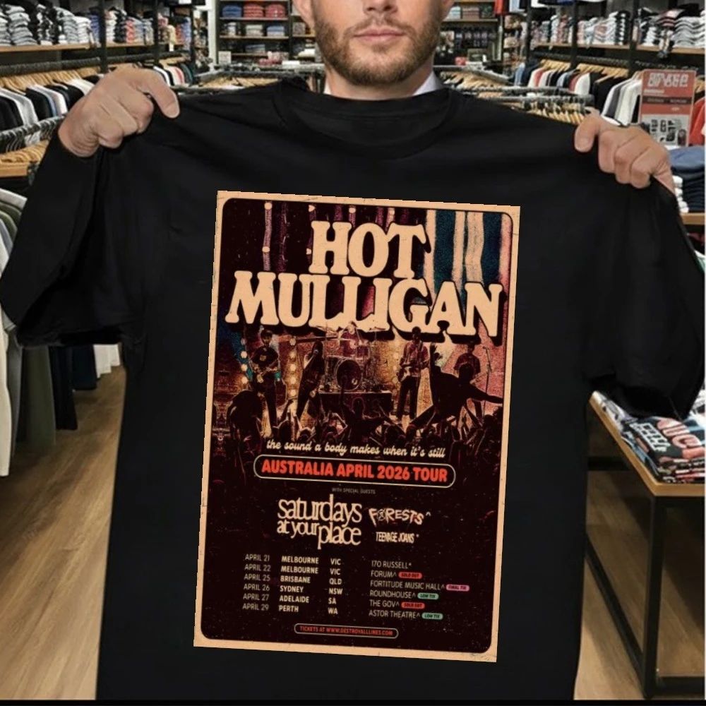 Mulligan Australia April 2026 Tour Poster Shirt