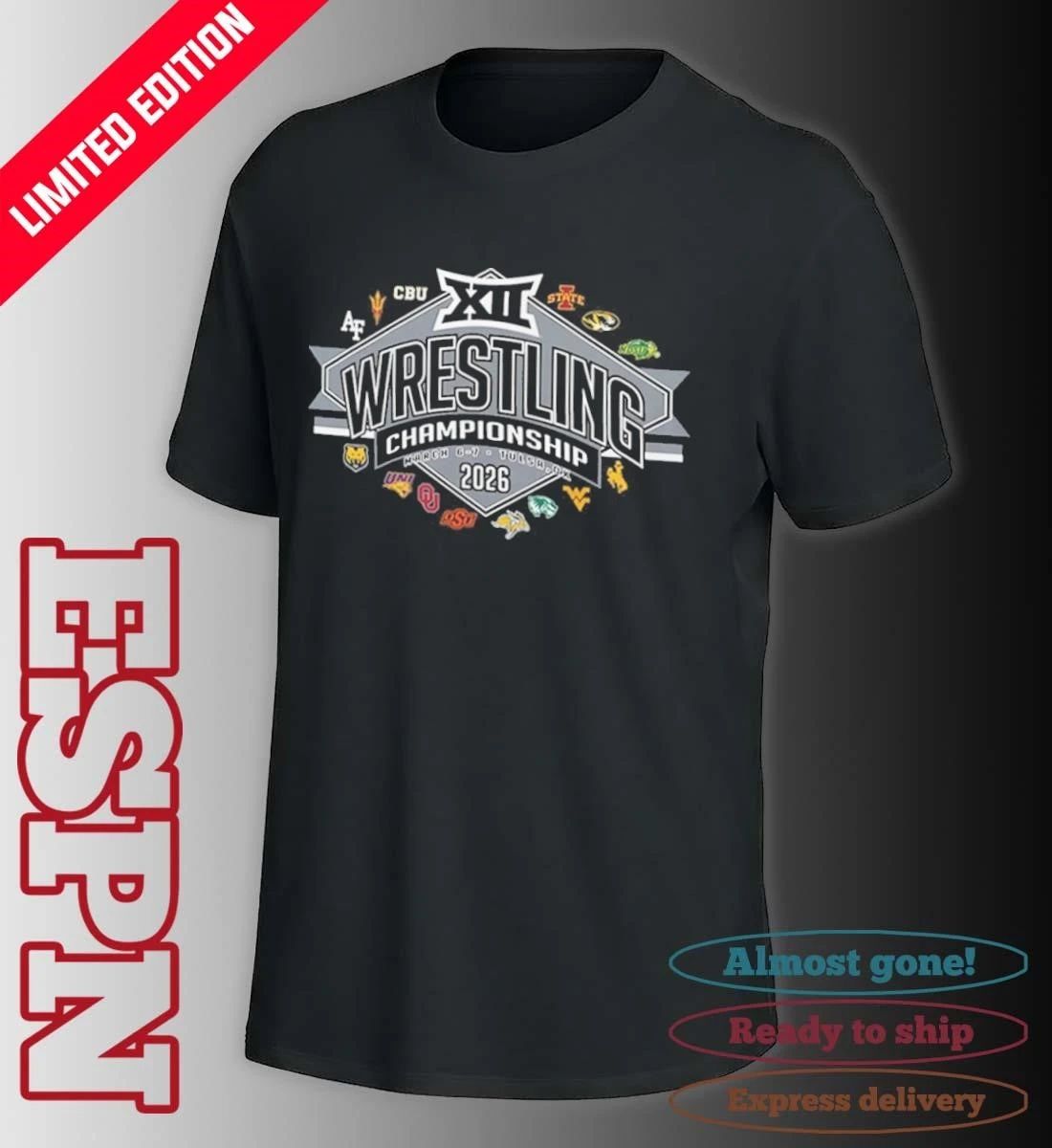 2026 Big 12 Wrestling Championships Team Logo shirt