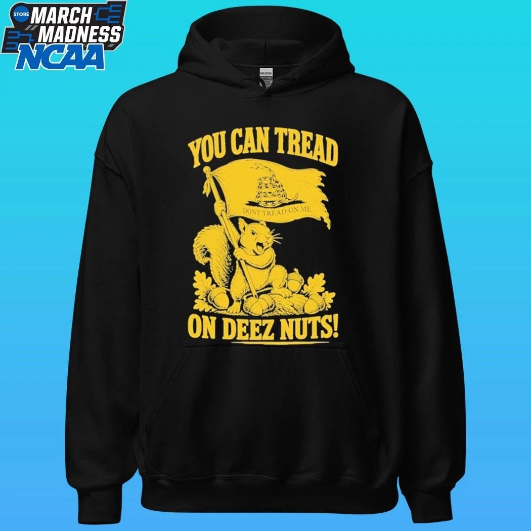 Squirrel You Can Tread On These Nuts Gadsden Flag Graphic Shirt