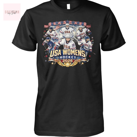 USA Womens Hockey 2026 Champions Unisex T-Shirt