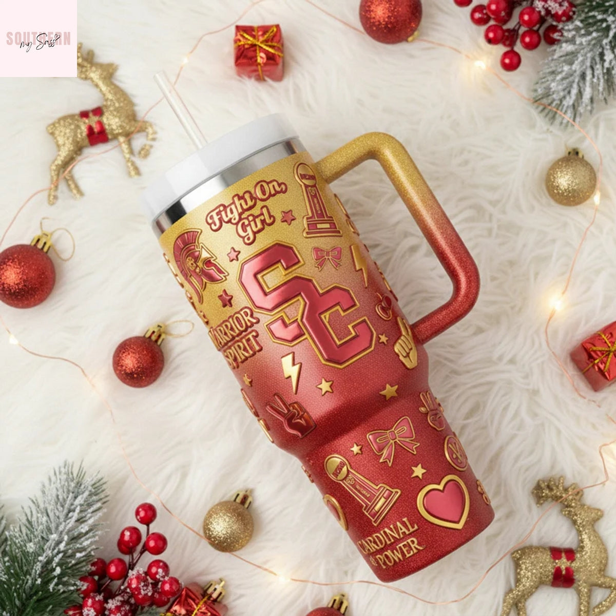 USC Trojans Fight On Girl Tumbler