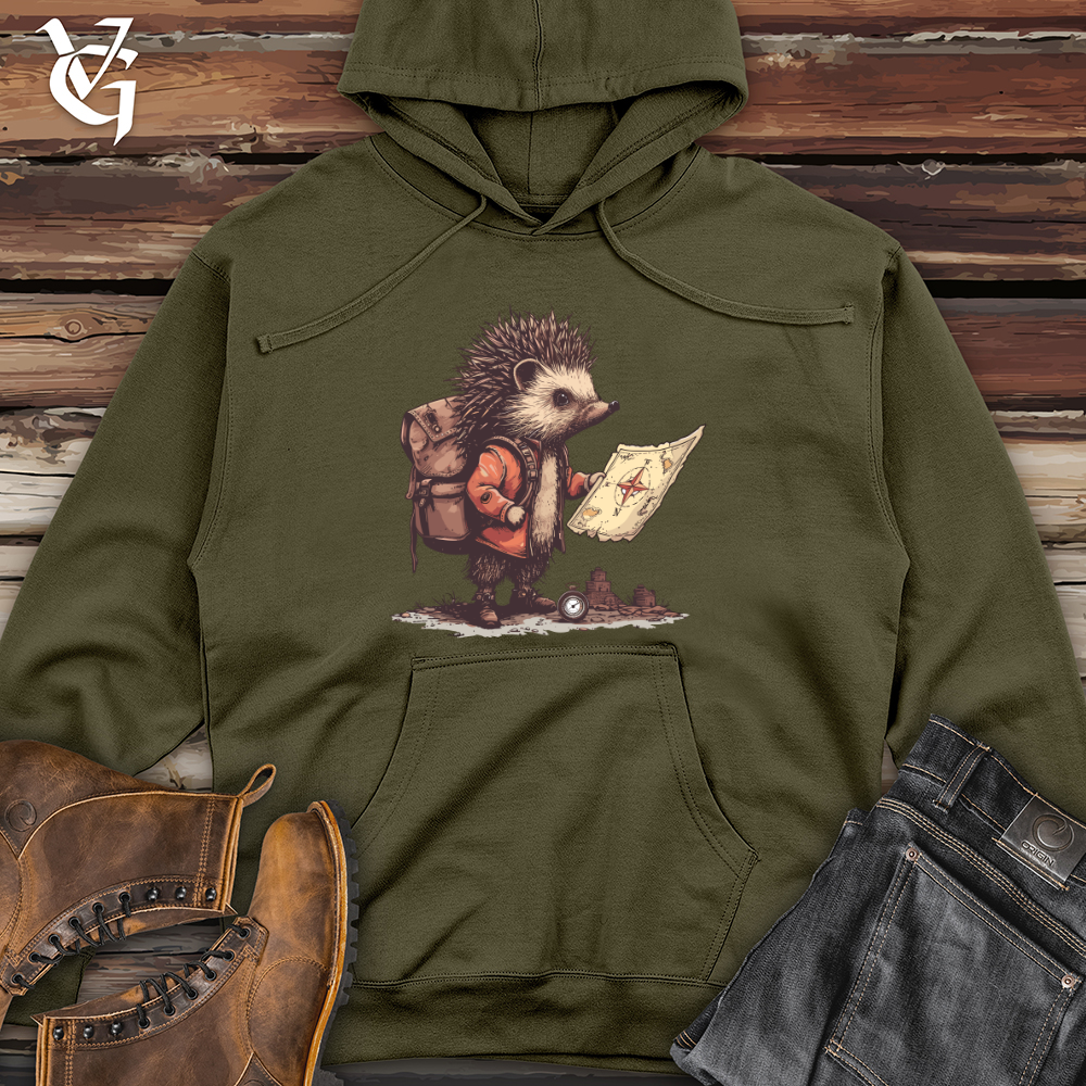Hedgehog Explorer Quest Midweight Hooded Sweatshirt