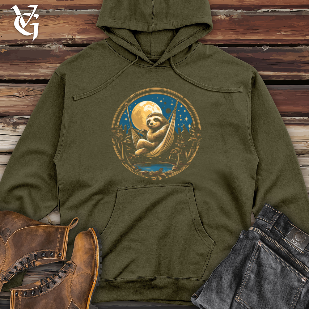 Sloth Moonlight Siesta Midweight Hooded Sweatshirt