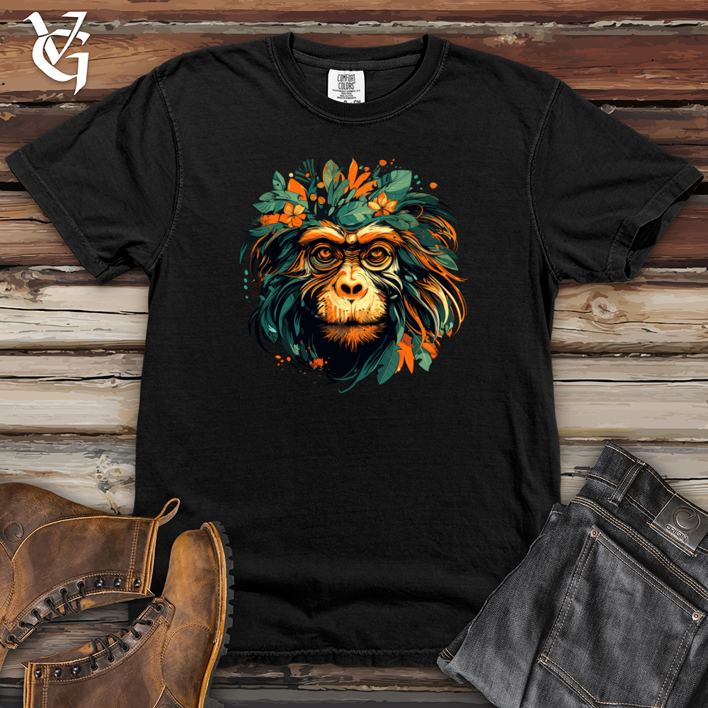 Floral Monkey Essence Heavy Cotton Comfort Colors Tee