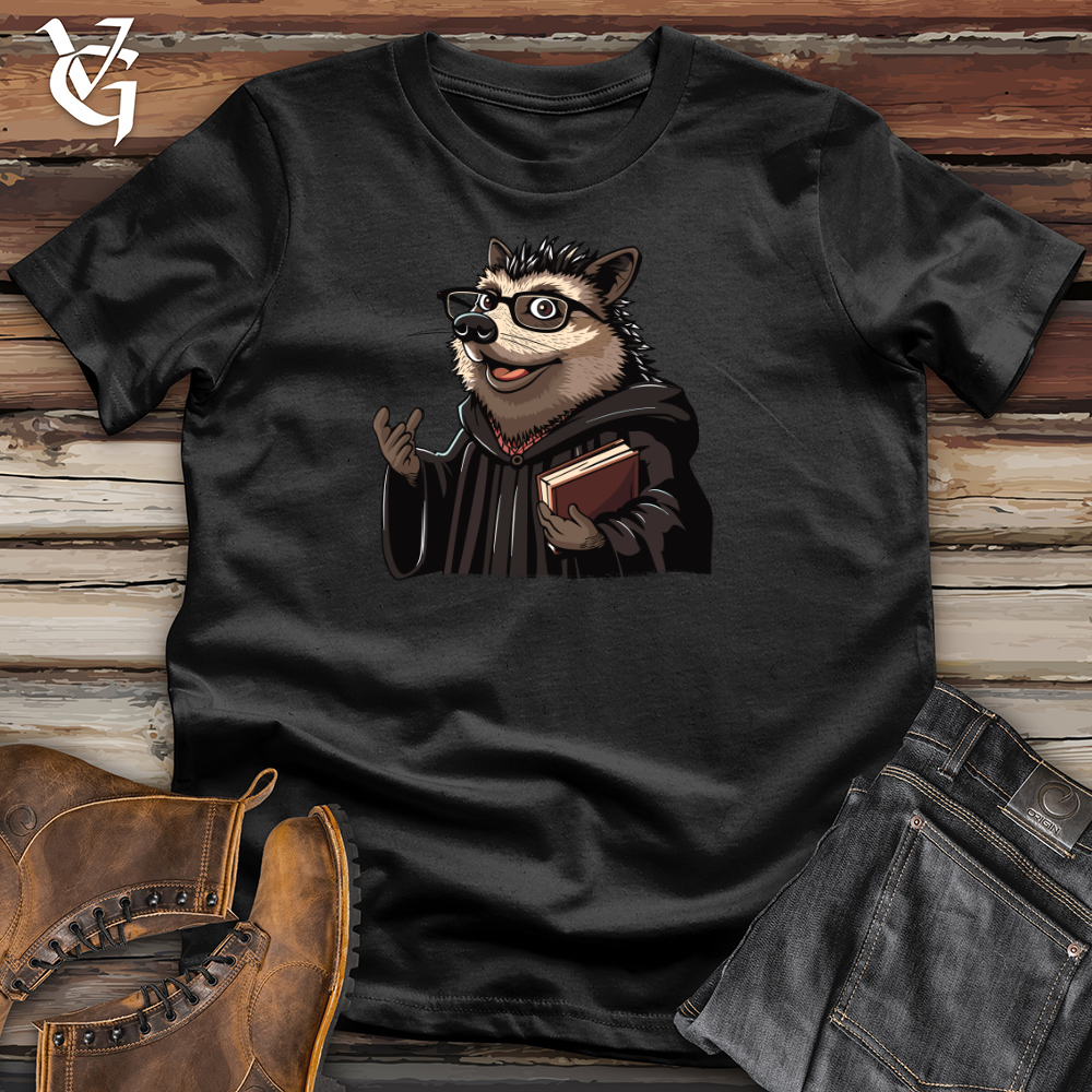 Hedgehog Professor Wisdom Cotton Tee