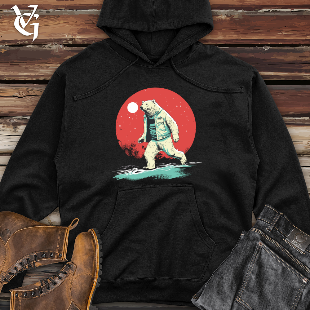 Polar Bear Nightwalk Midweight Hooded Sweatshirt