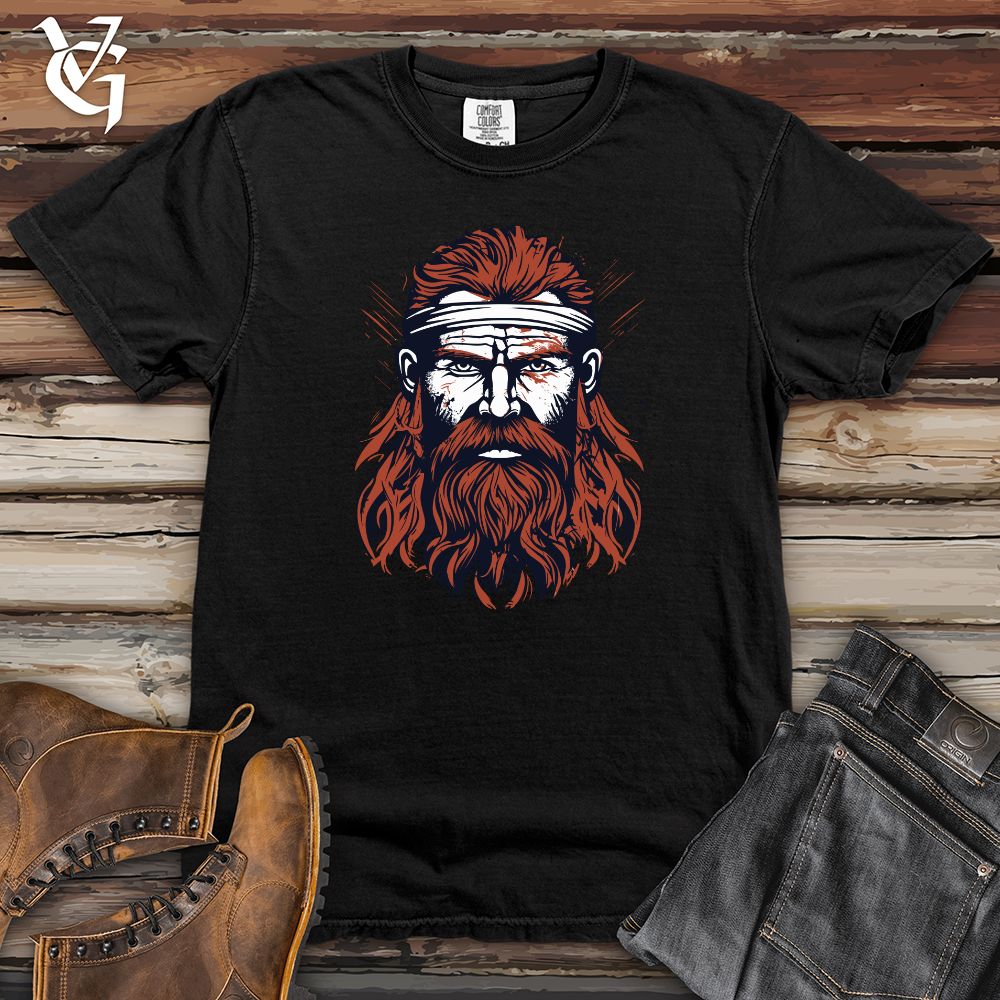 Red Viking Warrior Heavy Cotton Comfort Colors Tee