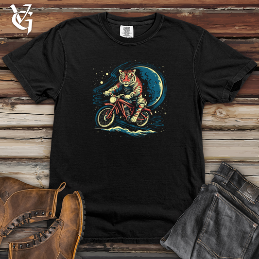 Retro Cosmic Bicycle Tiger Heavy Cotton Comfort Colors Tee