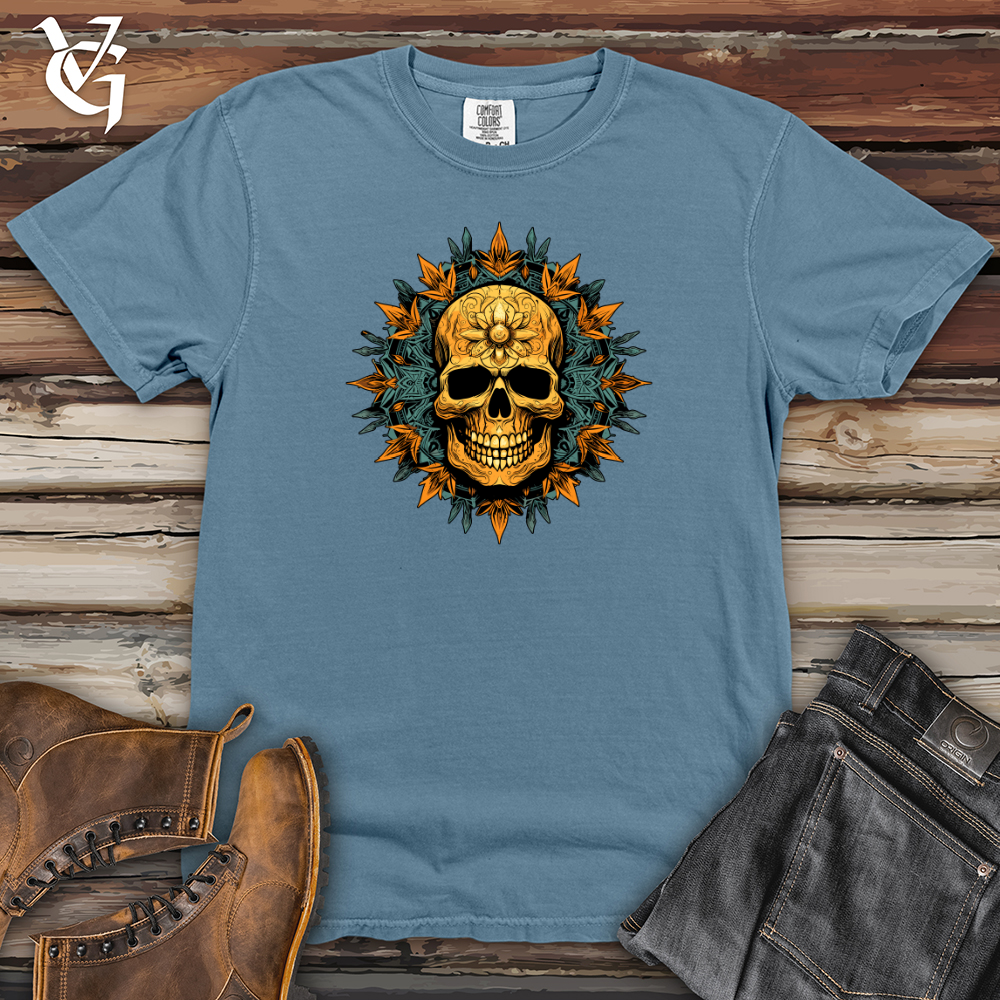 Retro Mandala Skulltapestry Heavy Cotton Comfort Colors Tee