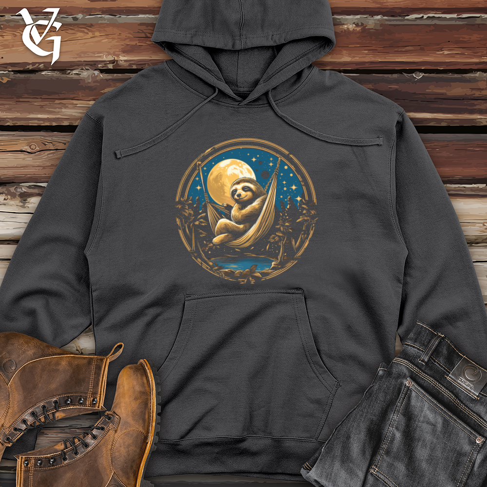 Sloth Moonlight Siesta Midweight Hooded Sweatshirt