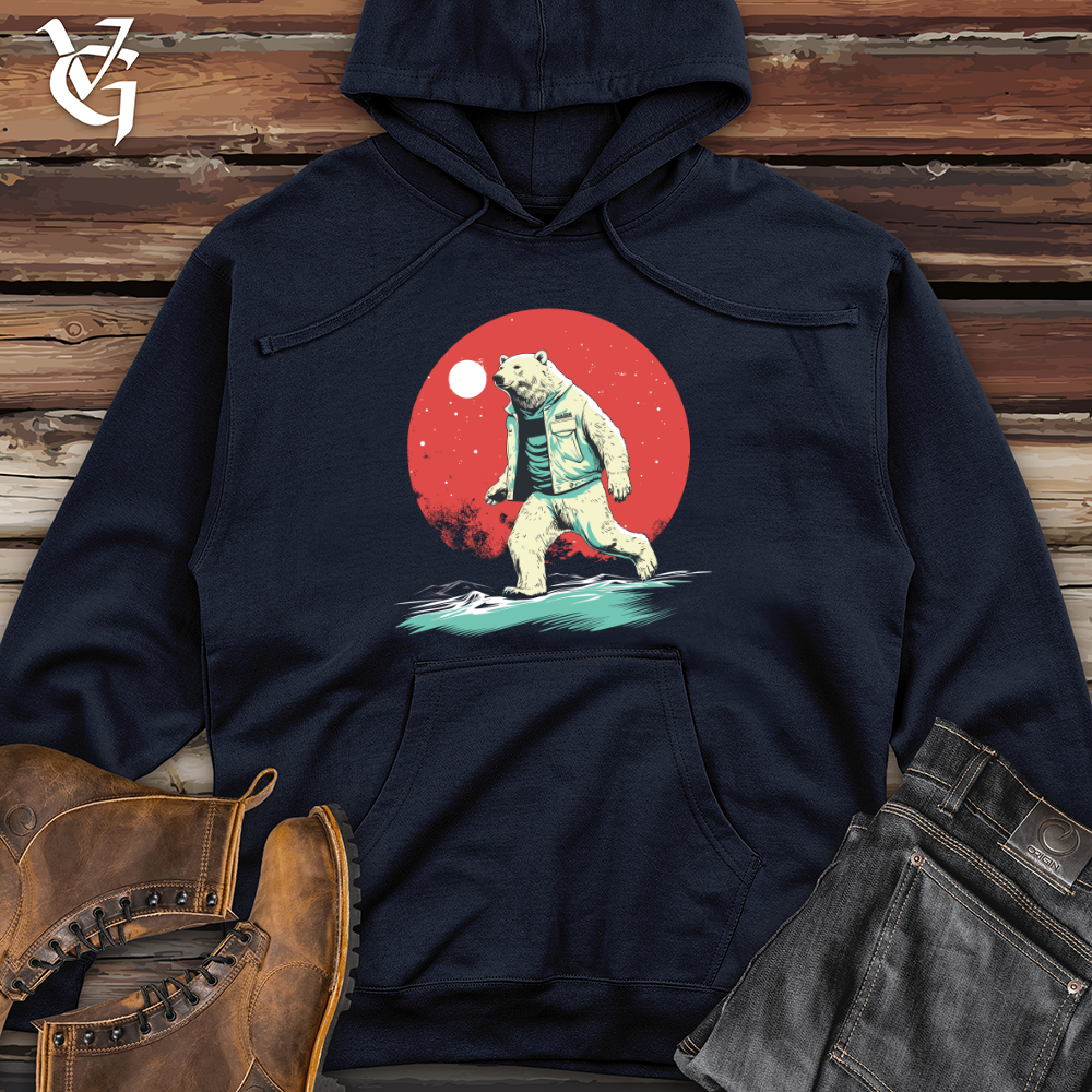 Polar Bear Nightwalk Midweight Hooded Sweatshirt