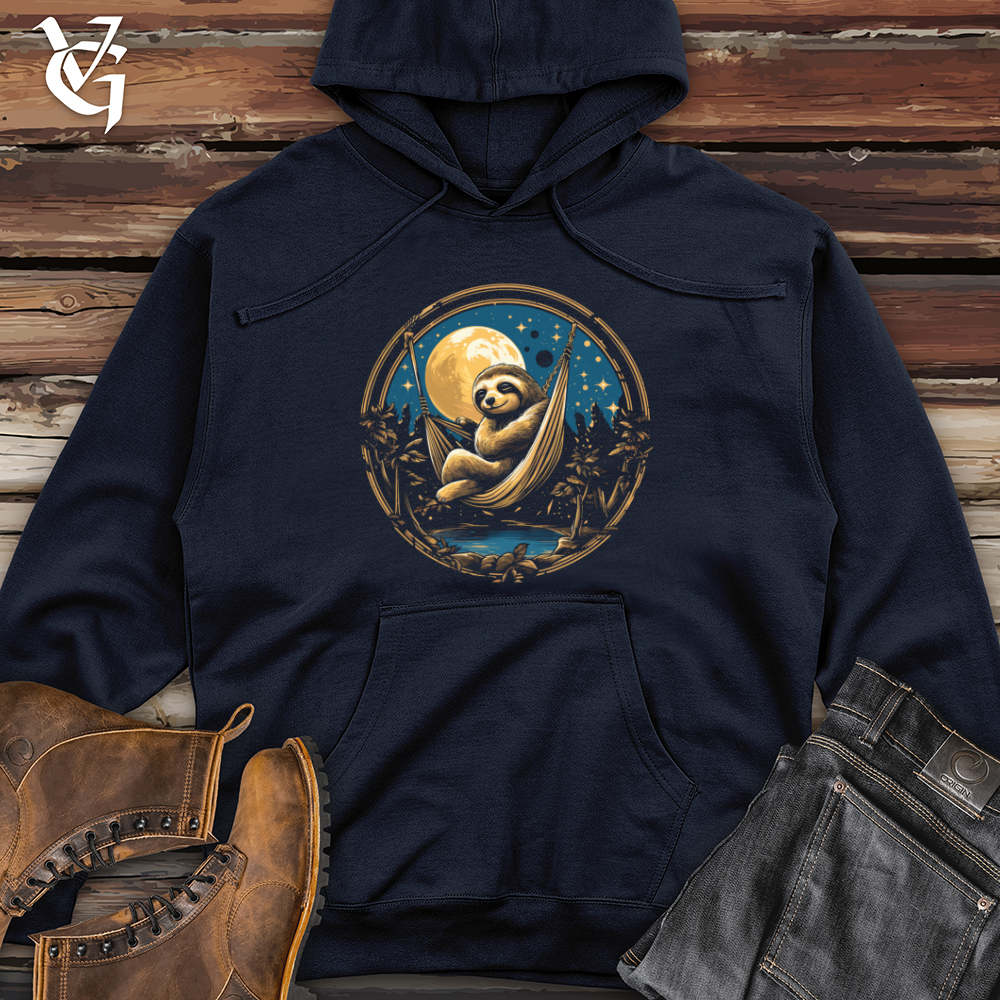 Sloth Moonlight Siesta Midweight Hooded Sweatshirt