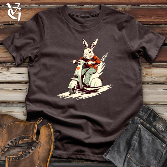 Retro Scooting Rabbit Softstyle Tee