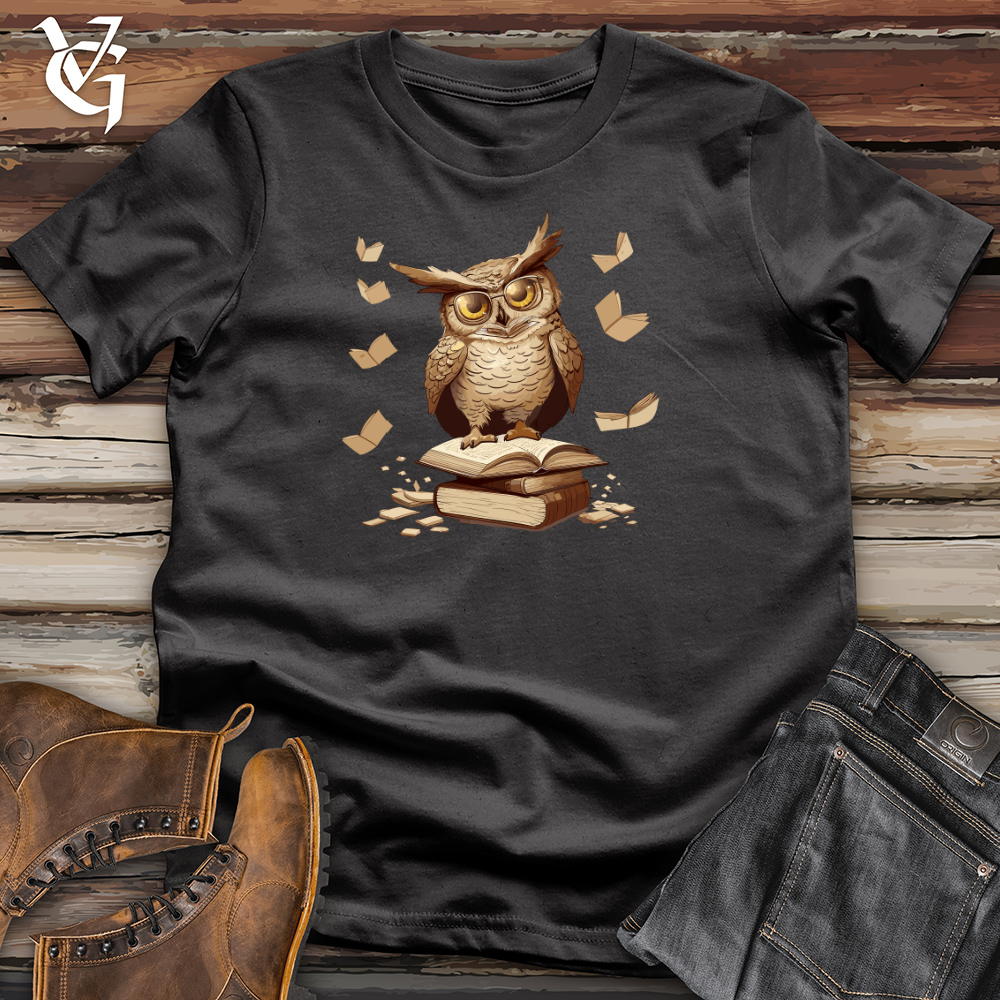 Owl Bookworm Adventure Cotton Tee