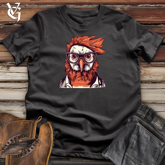 Red Hair Hipster Chicken Cotton Tee