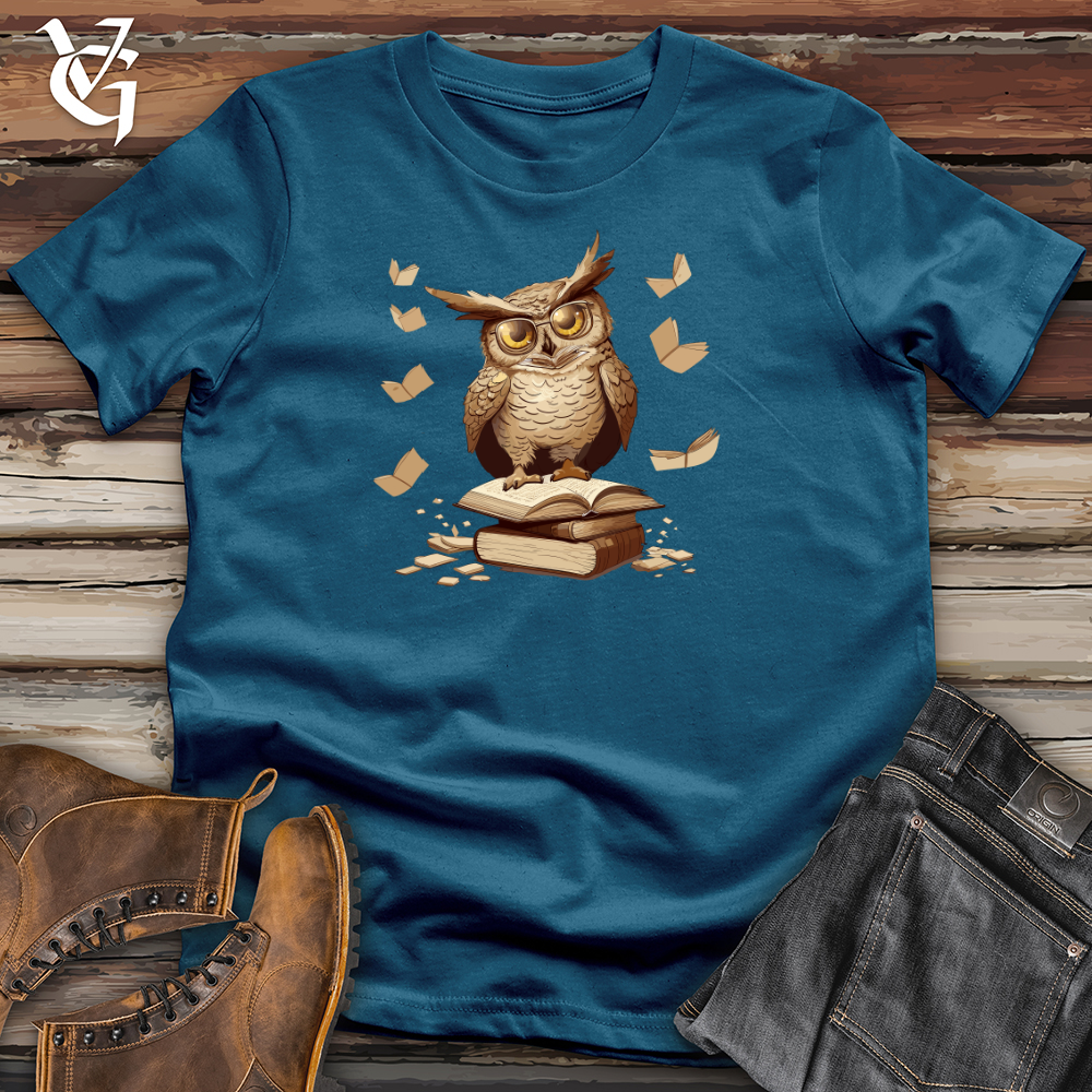 Owl Bookworm Adventure Cotton Tee