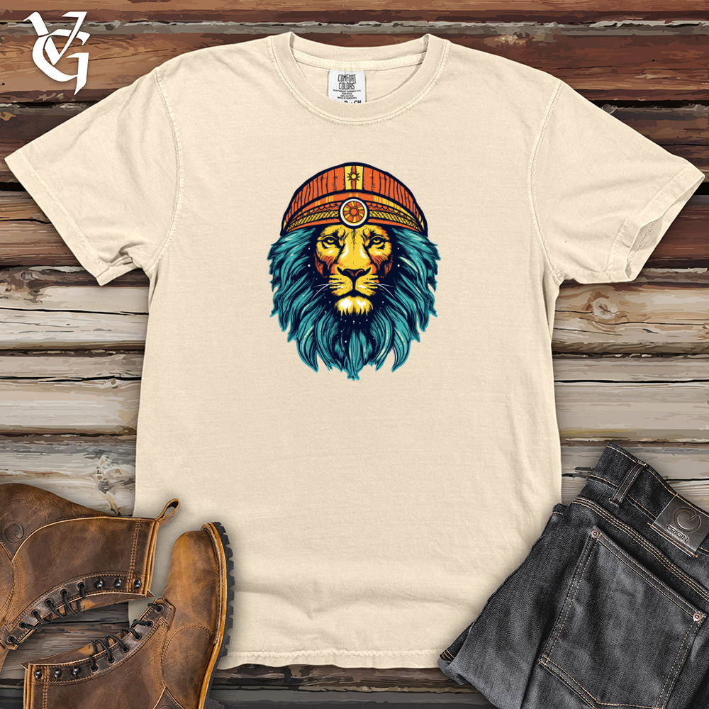 Retro Cosmic Beanie Lion Heavy Cotton Comfort Colors Tee