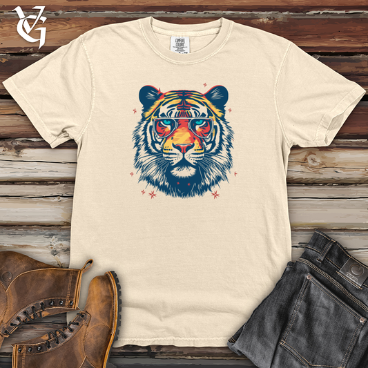 Retro Cosmic Shades Tiger Heavy Cotton Comfort Colors Tee