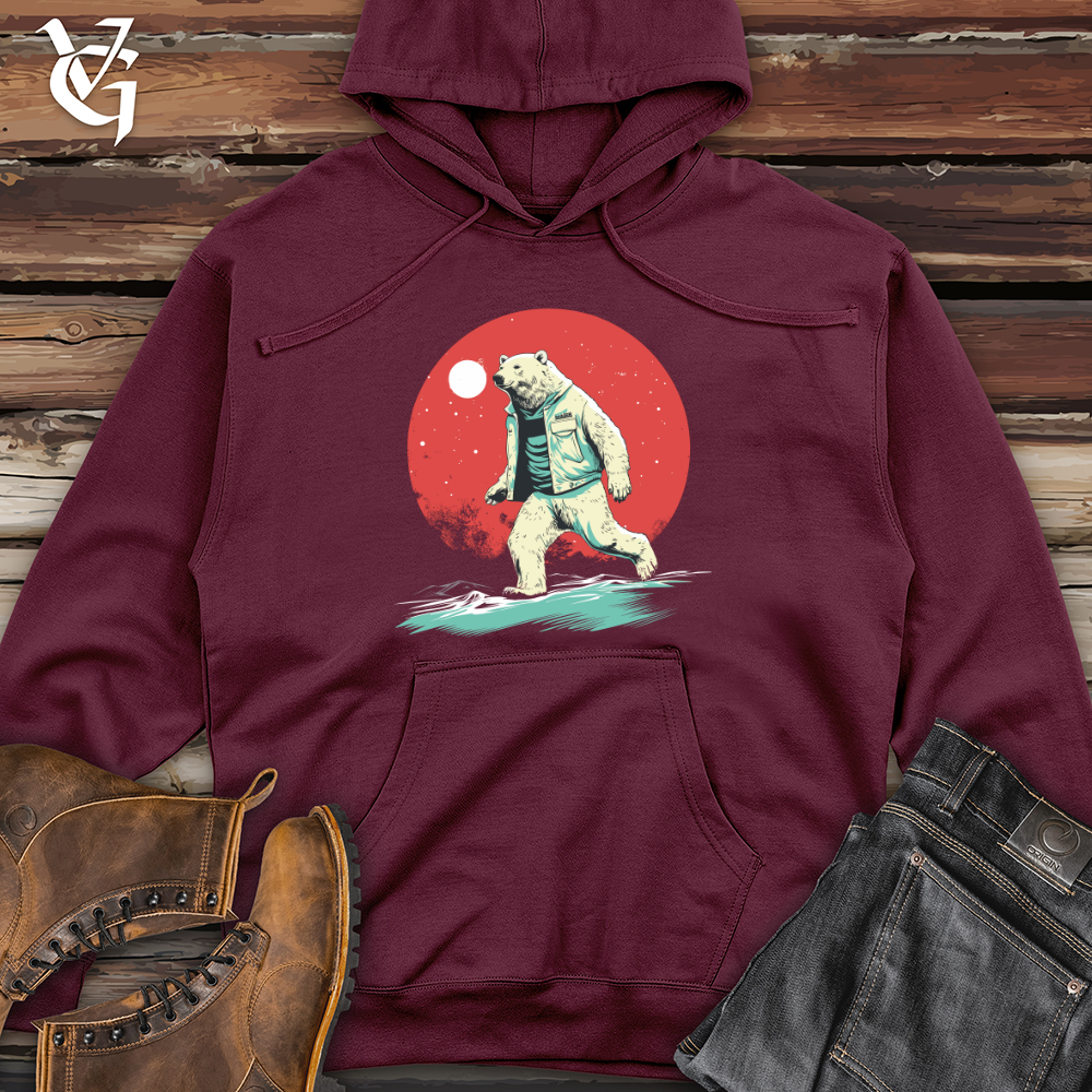 Polar Bear Nightwalk Midweight Hooded Sweatshirt