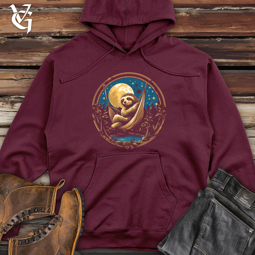 Sloth Moonlight Siesta Midweight Hooded Sweatshirt