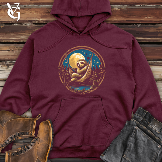 Sloth Moonlight Siesta Midweight Hooded Sweatshirt