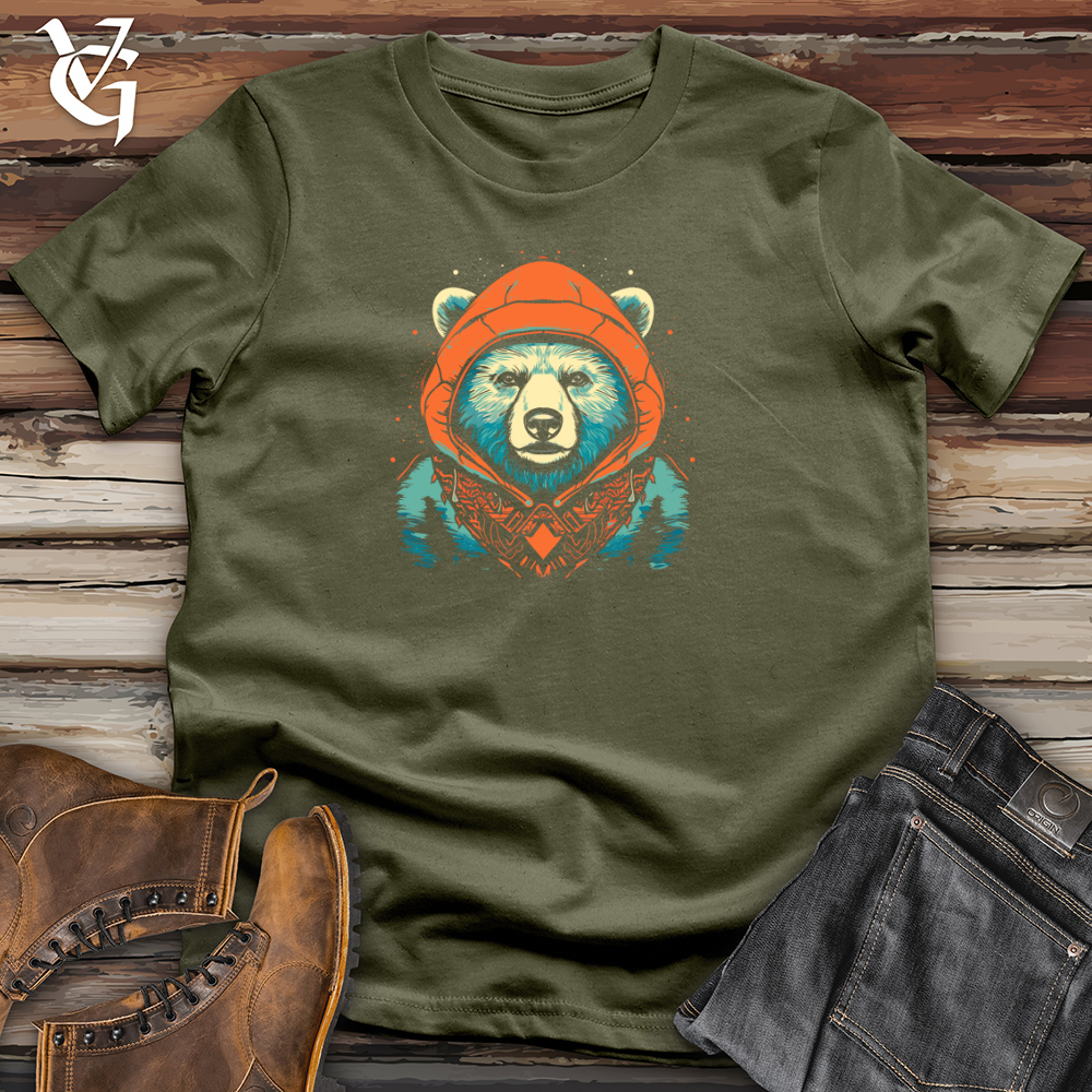 Retro Cosmic Beanie Bear Cotton Tee
