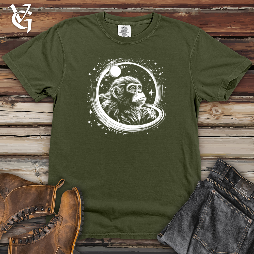 Retro Cosmic Monkey Heavy Cotton Comfort Colors Tee