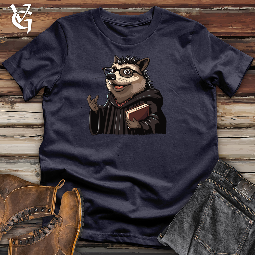 Hedgehog Professor Wisdom Cotton Tee