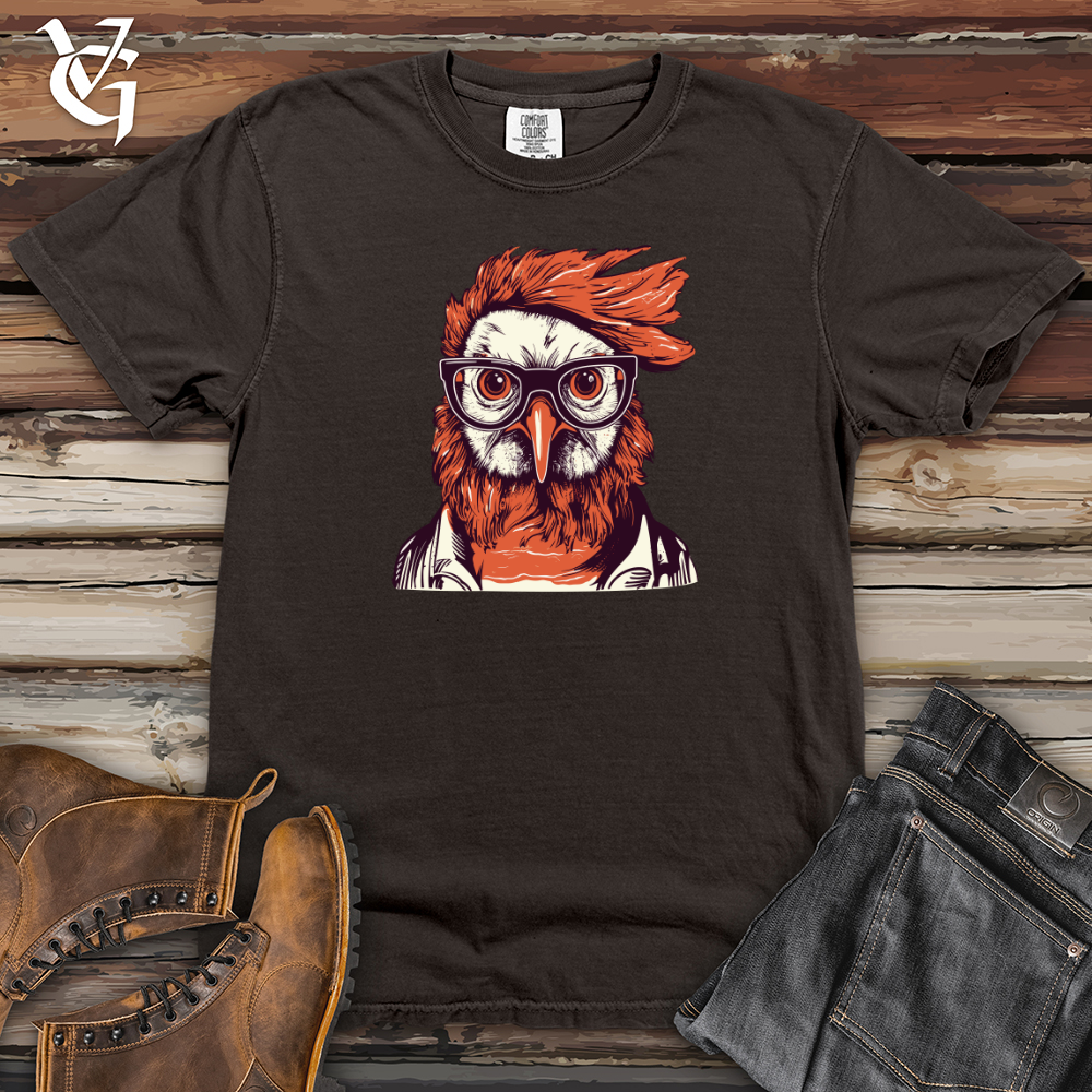 Red Hair Hipster Chicken Heavy Cotton Comfort Colors Tee
