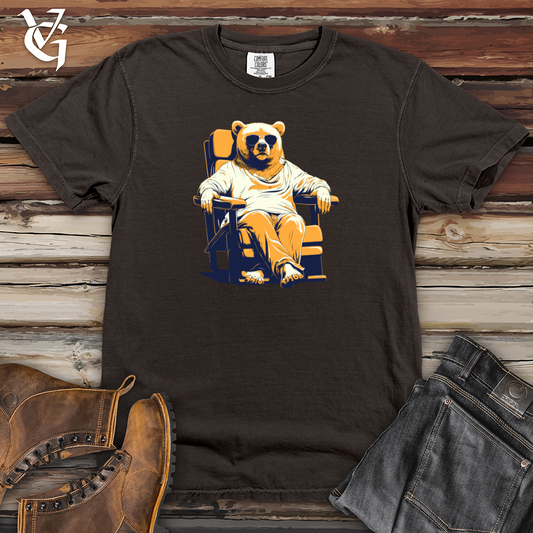 Retro Lounging Bear 01 Heavy Cotton Comfort Colors Tee