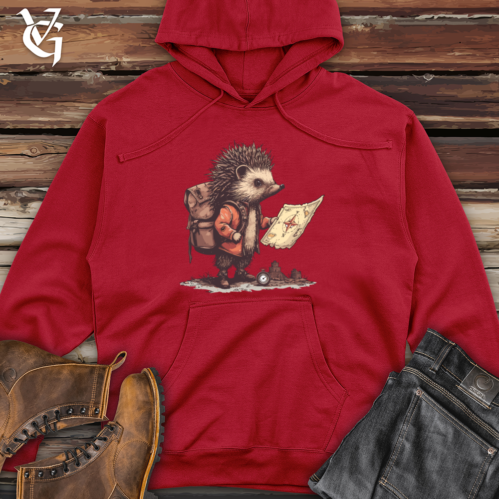 Hedgehog Explorer Quest Midweight Hooded Sweatshirt