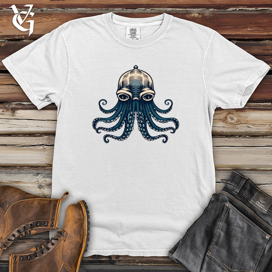 Retro Aqua Tentacles Heavy Cotton Comfort Colors Tee