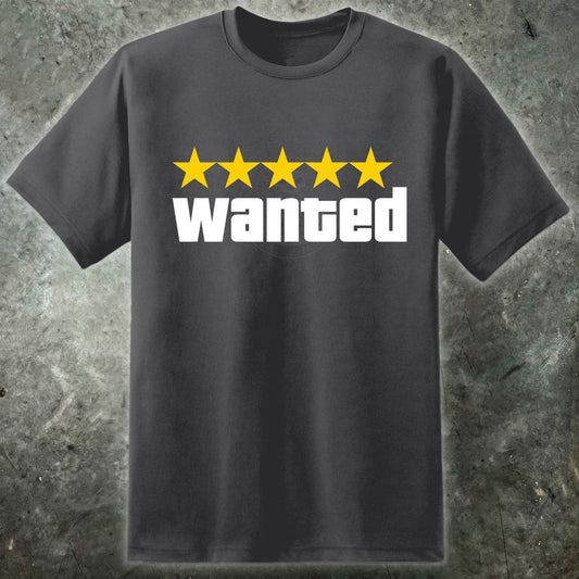 **SALE** Wanted GTA V Inspired Gamer T Shirt