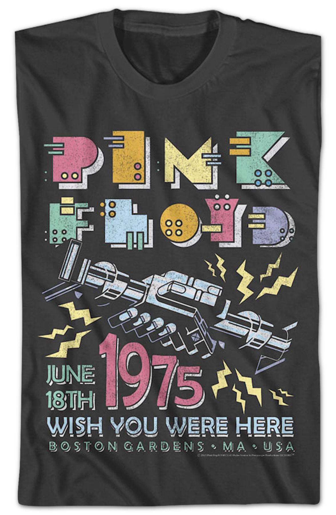 Wish You Were Here Boston Gardens 1975 Pink Floyd T-Shirt