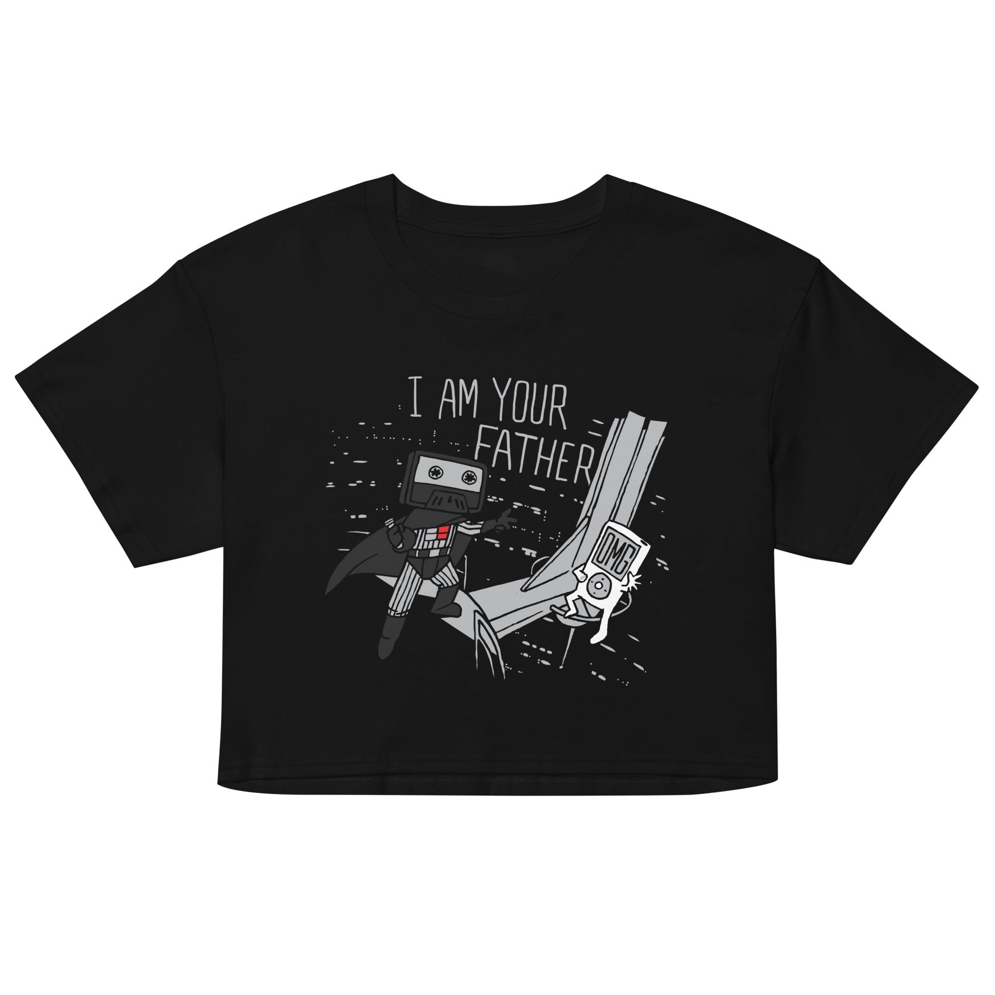 I Am Your Father Cassette Women's Crop Tee