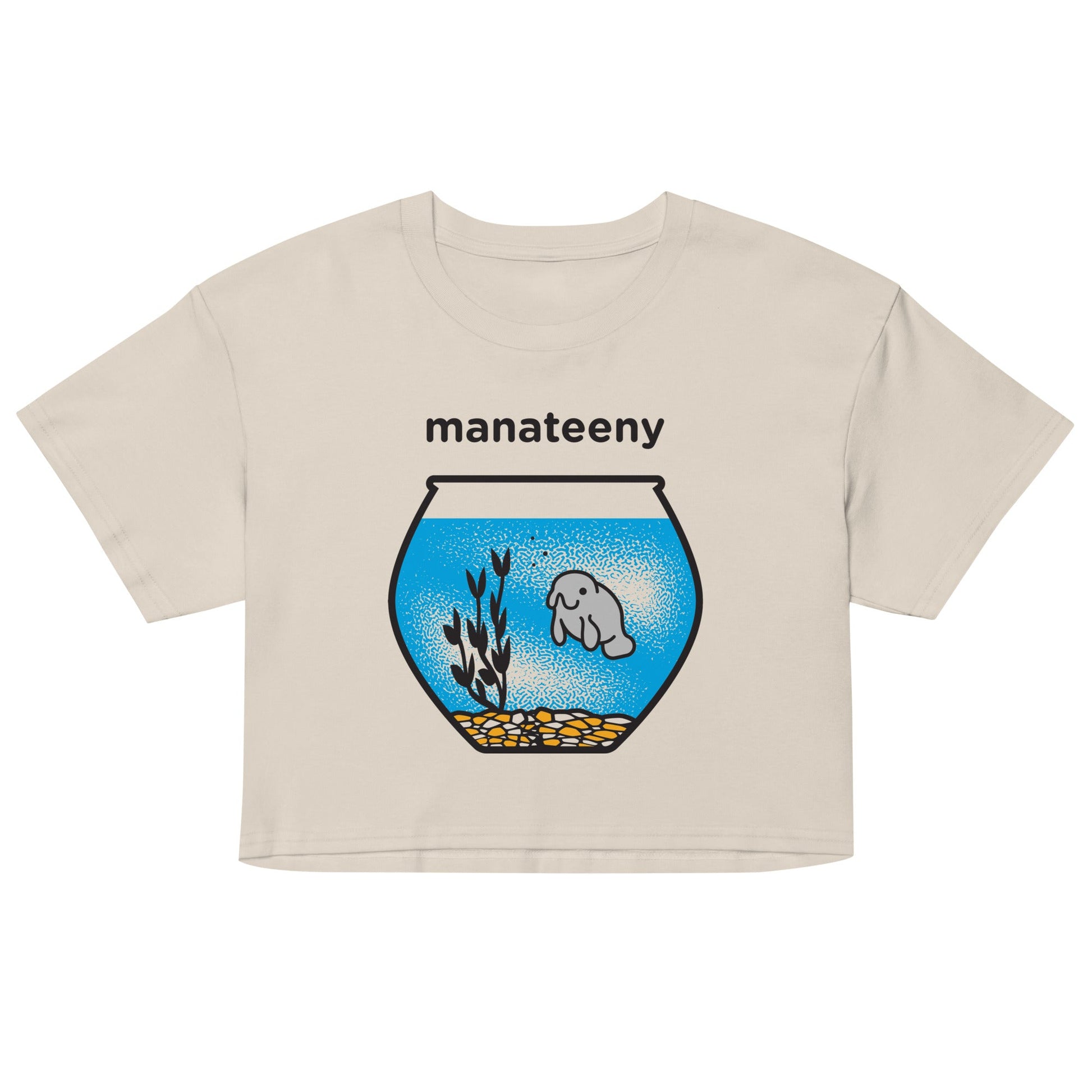Manateeny Women's Crop Tee